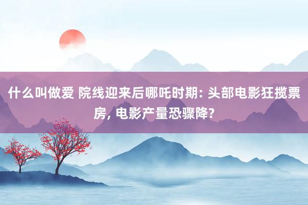 什么叫做爱 院线迎来后哪吒时期: 头部电影狂揽票房， 电影产量恐骤降?