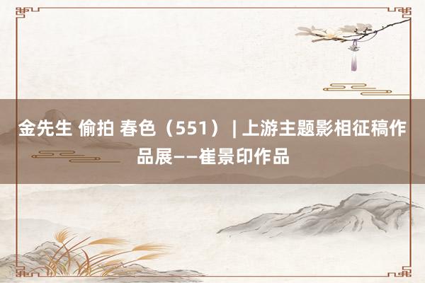 金先生 偷拍 春色（551） | 上游主题影相征稿作品展——崔景印作品