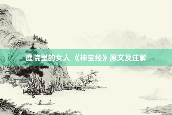 庭院里的女人 《神宝经》原文及注解