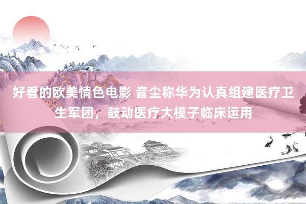 好看的欧美情色电影 音尘称华为认真组建医疗卫生军团，鼓动医疗大模子临床运用